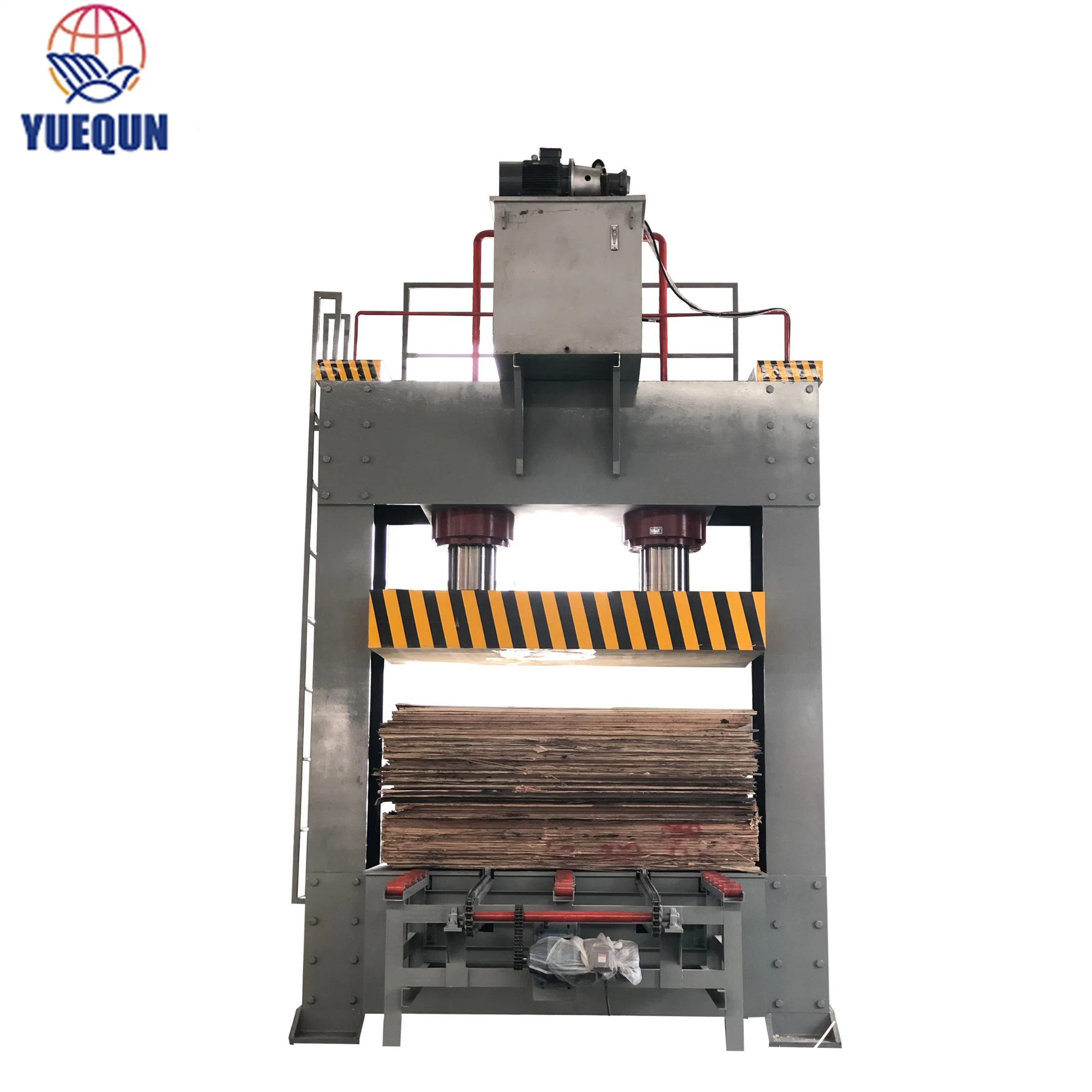 Woodworking Machine up Cylinder Plywood Cold Press Machine with Loading and Unloading