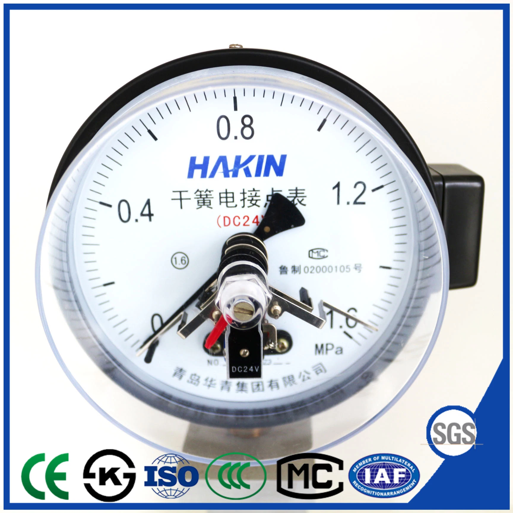 Reed Switch Electric Contact Pressure Gauge with Manufacture Directly