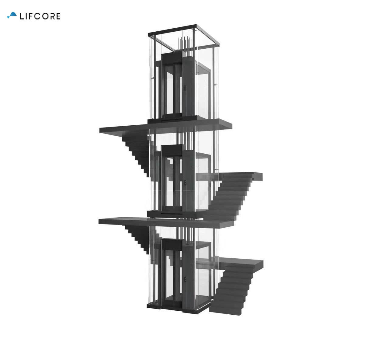 2-4 Storey CE ISO Approved Small Villa Home Glass Elevator for Handicap and Disabled