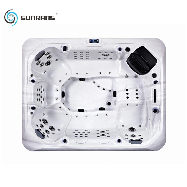 Sunrans Chinese Hot Tub Manufacturers 8 Persons High quality/High cost performance Massage Hydrotherapy Outdoor Swim SPA for Backyard