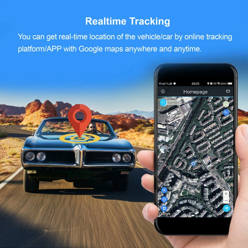 New 3G GPS Tracking Device Car Tracker Power Save, Checking Real Location with Route Playback (MT35-TN)