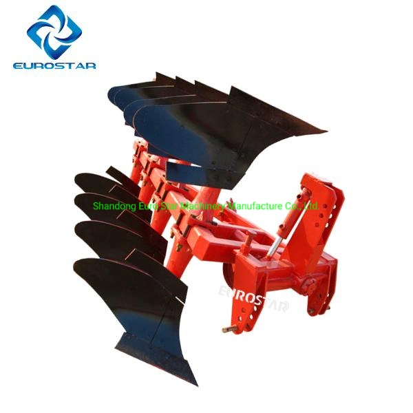 Working Width 1.2m 1lf-430 Hydraulic Flip Plow for 70-90HP Tractor Disc Plough Heavy Duty Paddy Grill Agricultural Machinery Filed Farm Rotary Plow