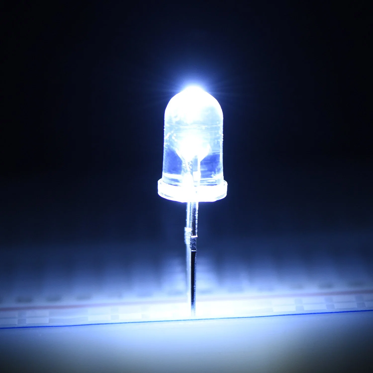 5mm Red LED Diode Lights Clear Emitting LEDs for High Intensity Super Bright Lighting Bulb Lamps Electronics Components Lamp Diodes