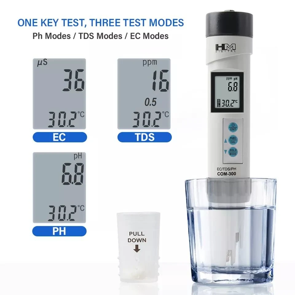 Hm Digital 4 in 1 Ec /TDS /Temperature/ pH Meter Tester Waterproof with Atc