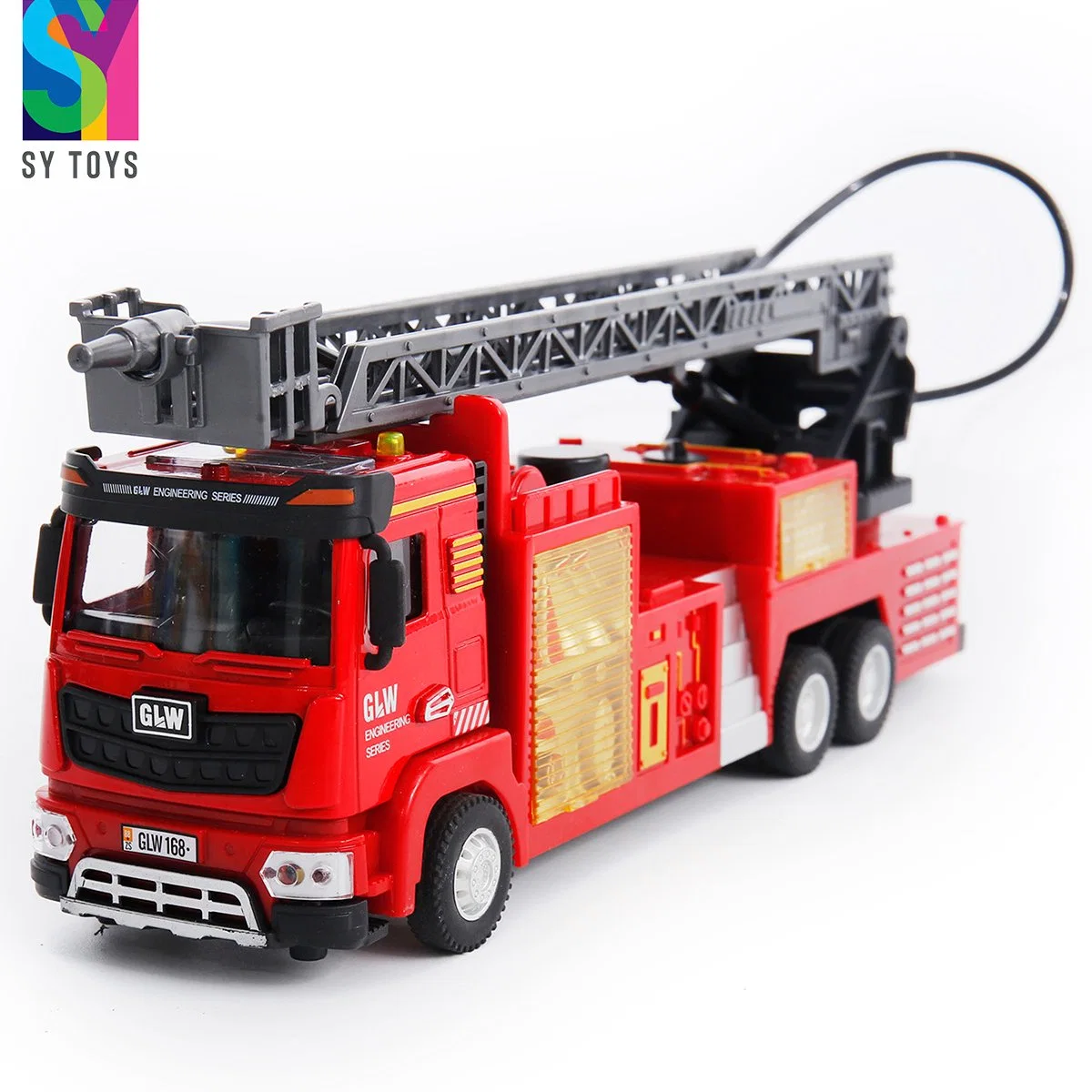 Sy juguetes Troquelado modelo de coche de juguete para niños el tráfico urbano Tire el diecast camión de bomberos Toy