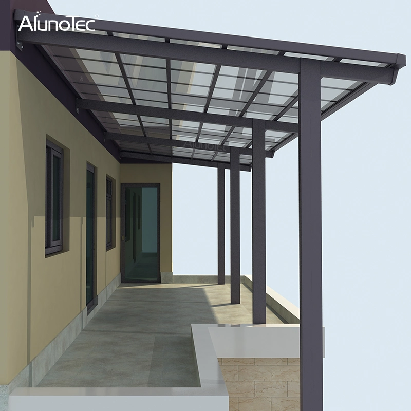 Diseño único cubierta de policarbonato Bioclimática Gazebo Patio Awning Garden Carport Techo de la capota