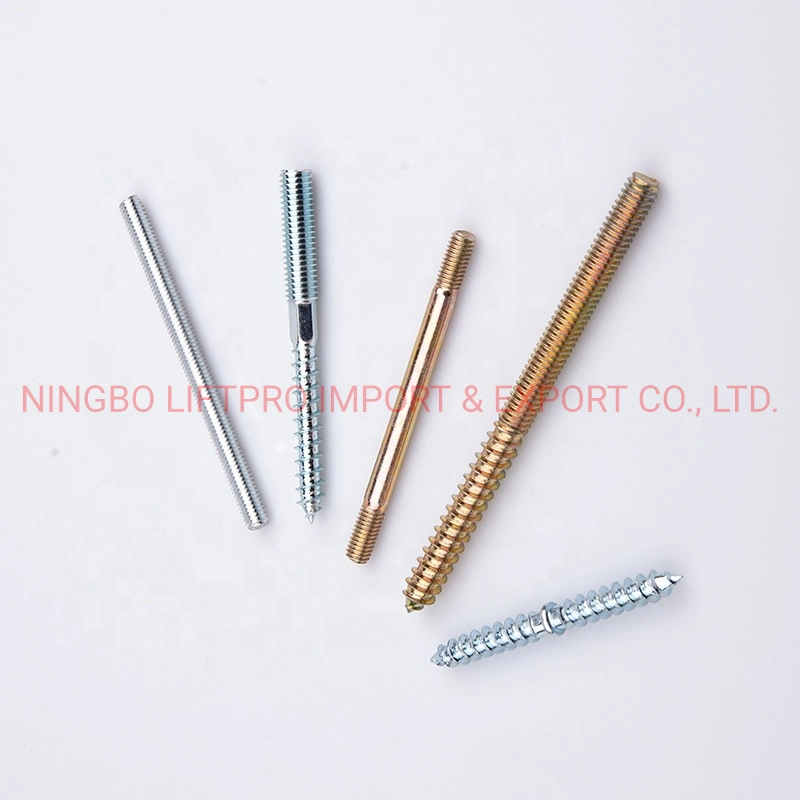 Factory Wholesale/Supplier Double Head Carbon Steel Rod Screw Double End Adjustable Threaded Rod