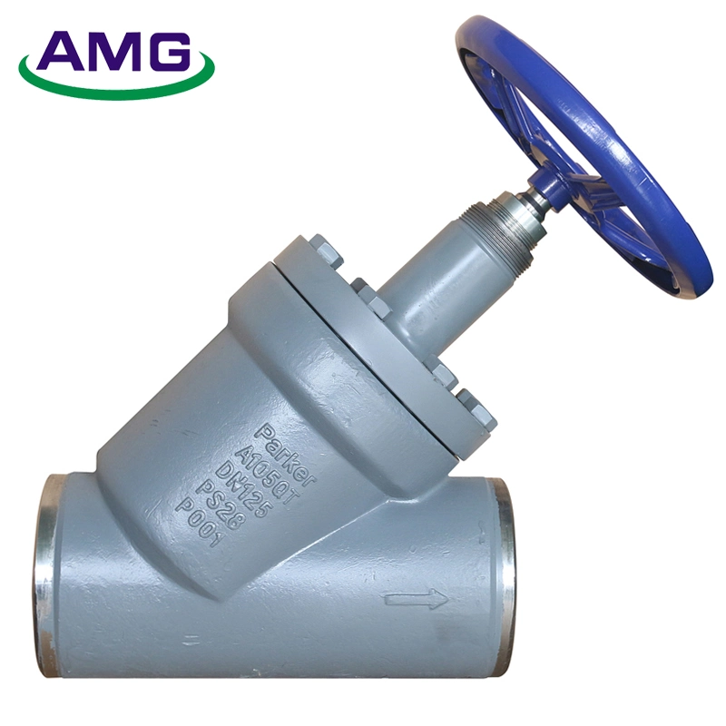 Stainless Steel Butt Hydraulic Welding Straight Through Globe Valve for Refrigeration Equipment