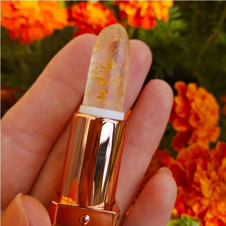 Custom Oro 24K hidratante de aceite de oliva de la reparación de las arrugas Vegan Lip Balm