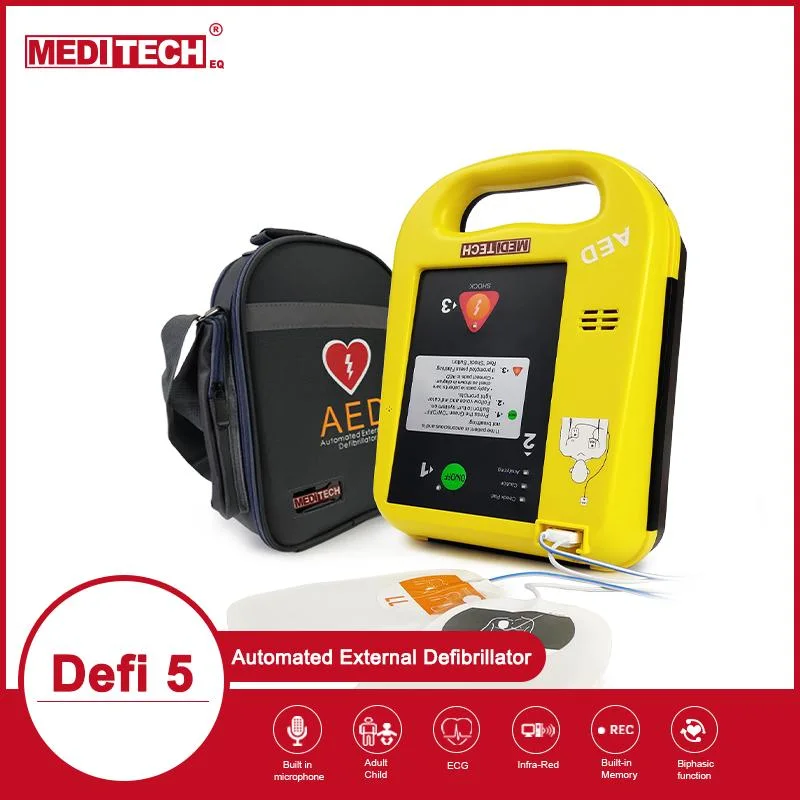 Defi5 Portable Cardiac Automated External Defibrillator Aed Machine