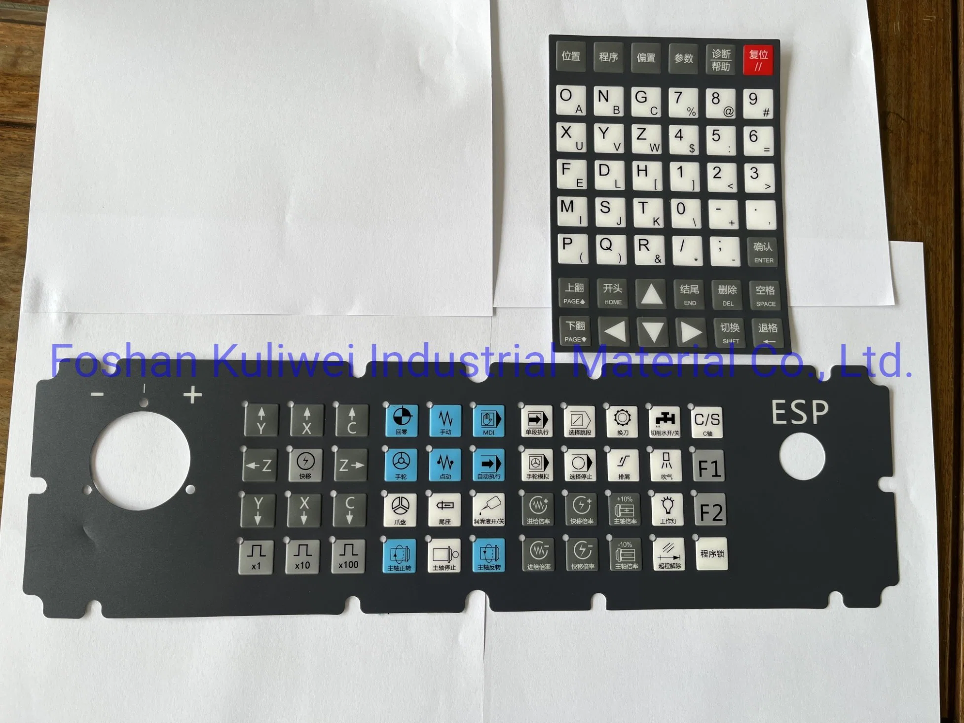 Membrane Switch Customized White Plastic ABS /POM CNC Machining Parts Push Button