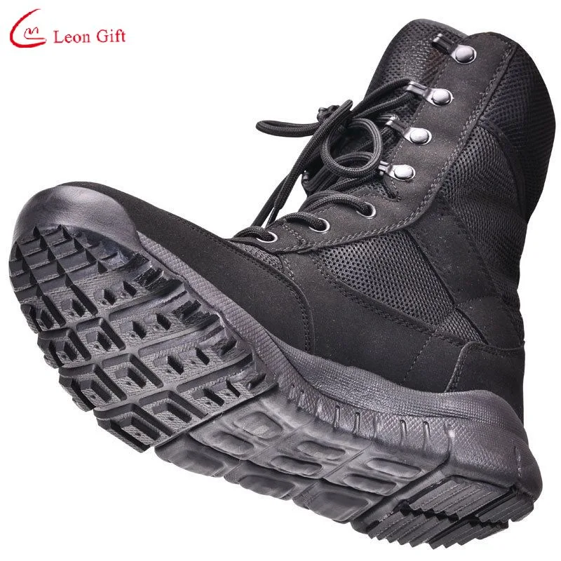 Custom Logo Combat High Top Tactical Outdoor Anti Slip Wear Widerstandsfähig Wandern Atmungsaktive Sportstiefel Arbeitsschutzschuhe