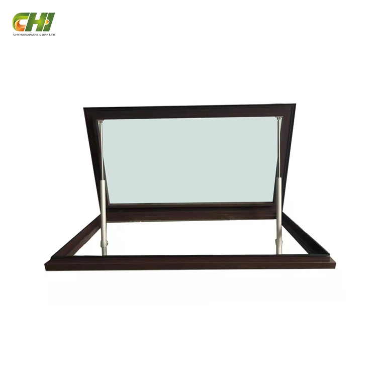 Fabric Metal PVC Awning Window Pitched Aluminium Self Opening Round Automatic Sky Roof Window for a Flat Roof