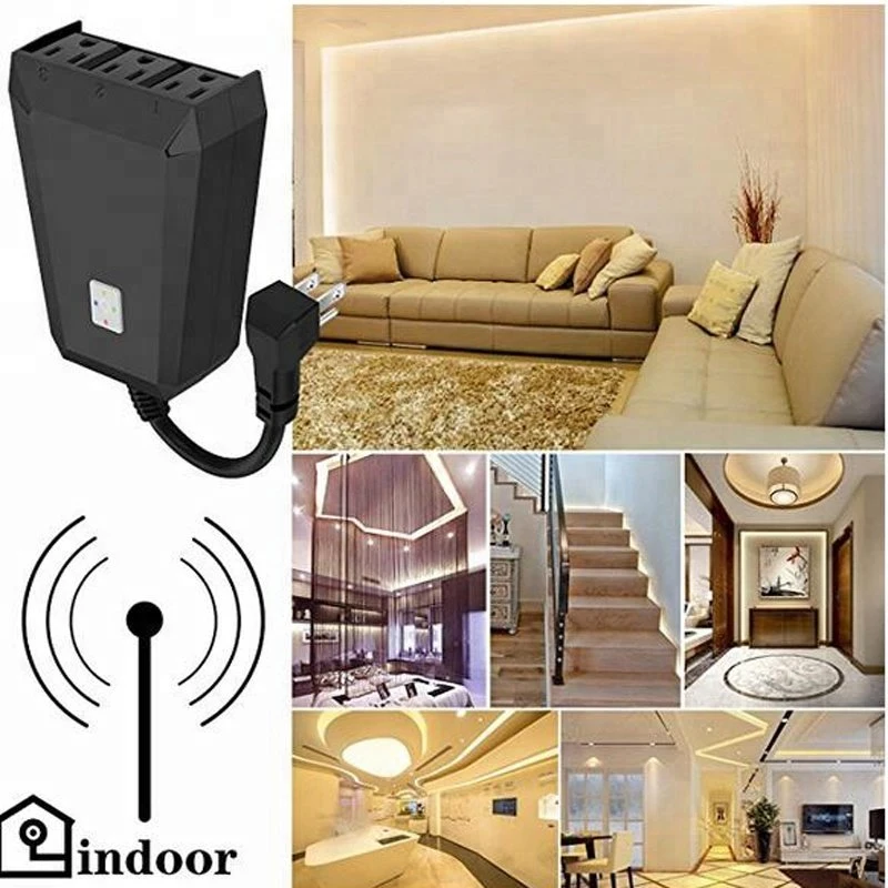 1 in 3 out US Style WiFi Outdoor Smart Socket US Standard Countdown Arbeit mit Alexa IP44 Wasserdicht für Indoor Und Außeneinsatz