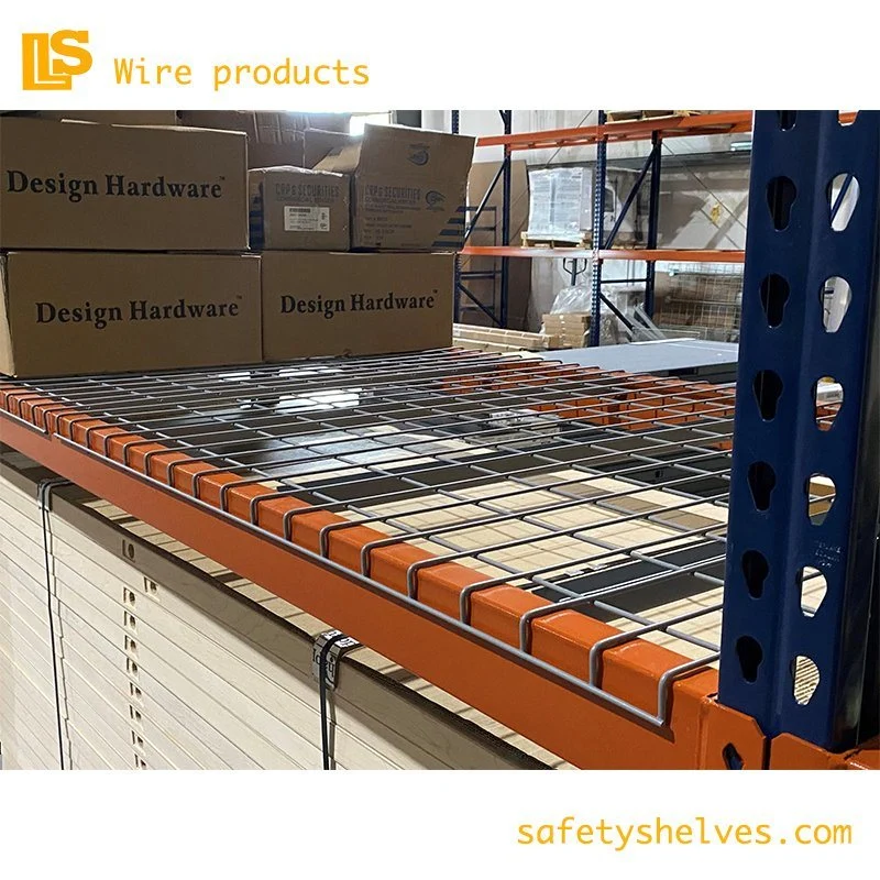 Longspan Shelving Storage Racks Flared Waterfall Wire Mesh High quality/High cost performance  Zinc Coating Steel Welded Square Mesh