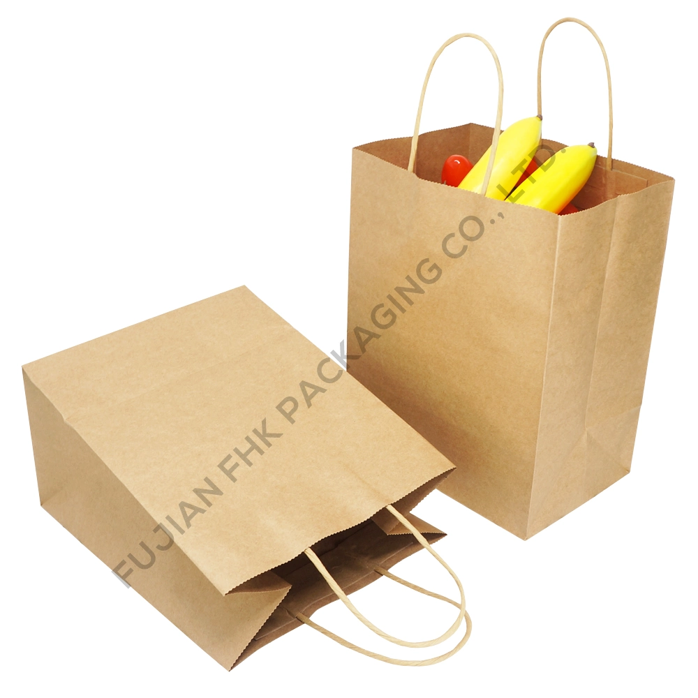 Shopping Sacs en papier cadeau Sacs en papier kraft personnalisée en usine