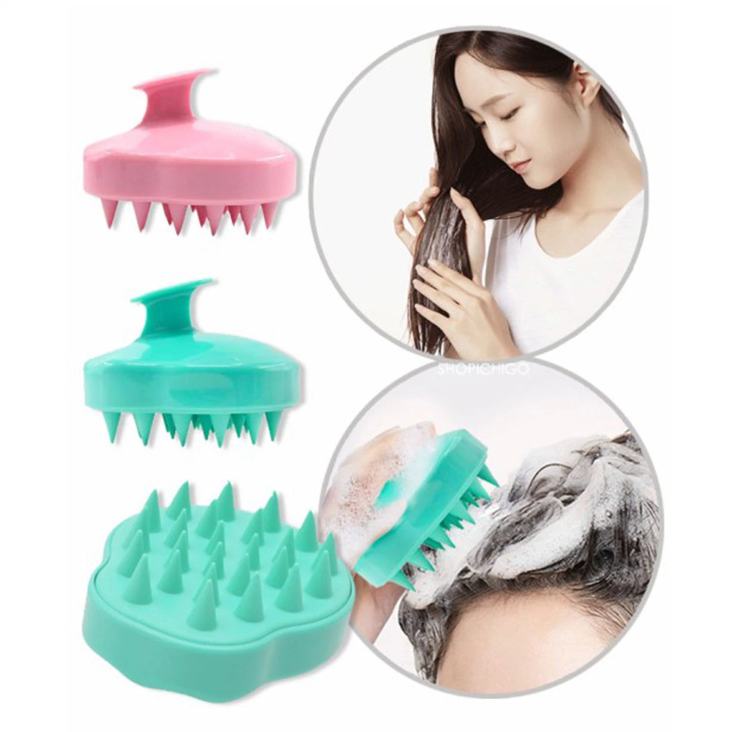 Empty Hair Dye Shampoo Bottle with Applicator Brush Dispensing Salon Hair Coloring Dyeing Bottle Hairdressing Styling Tool