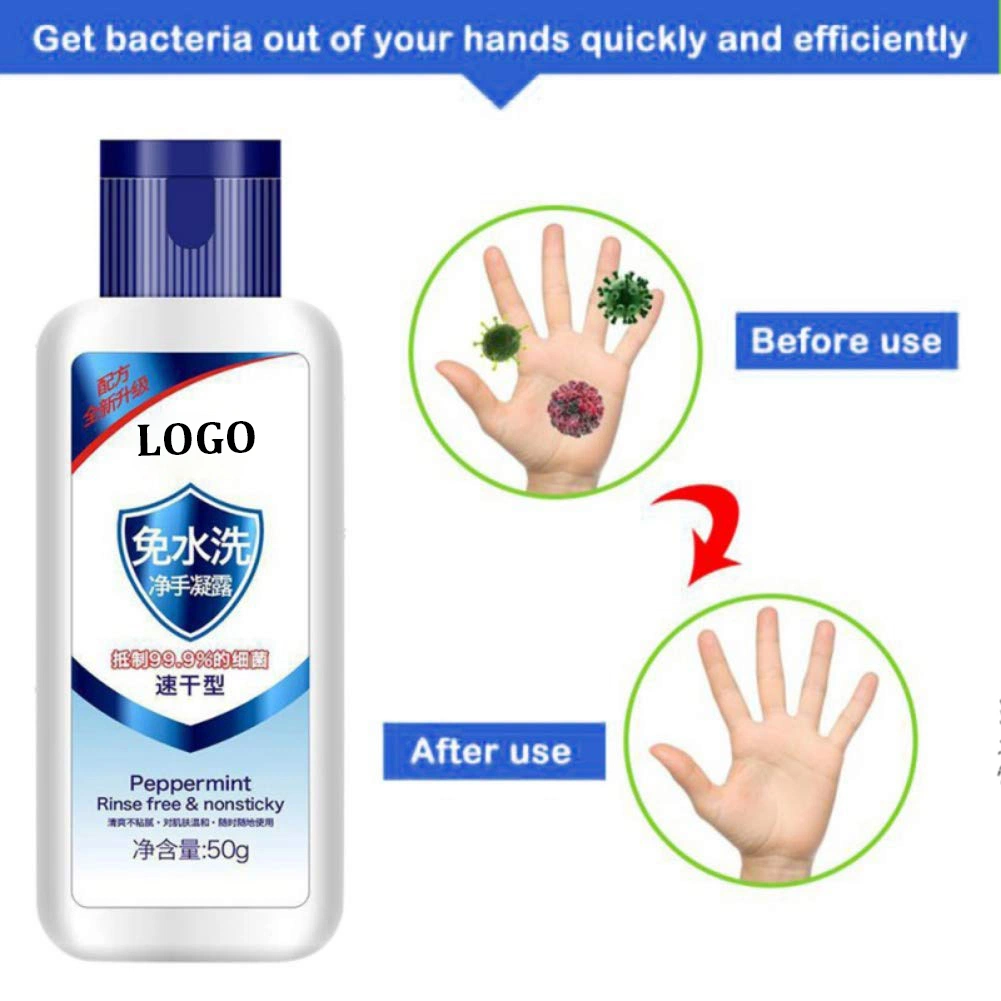 50ml Gel de désinfection Waterless Hand Sanitizer