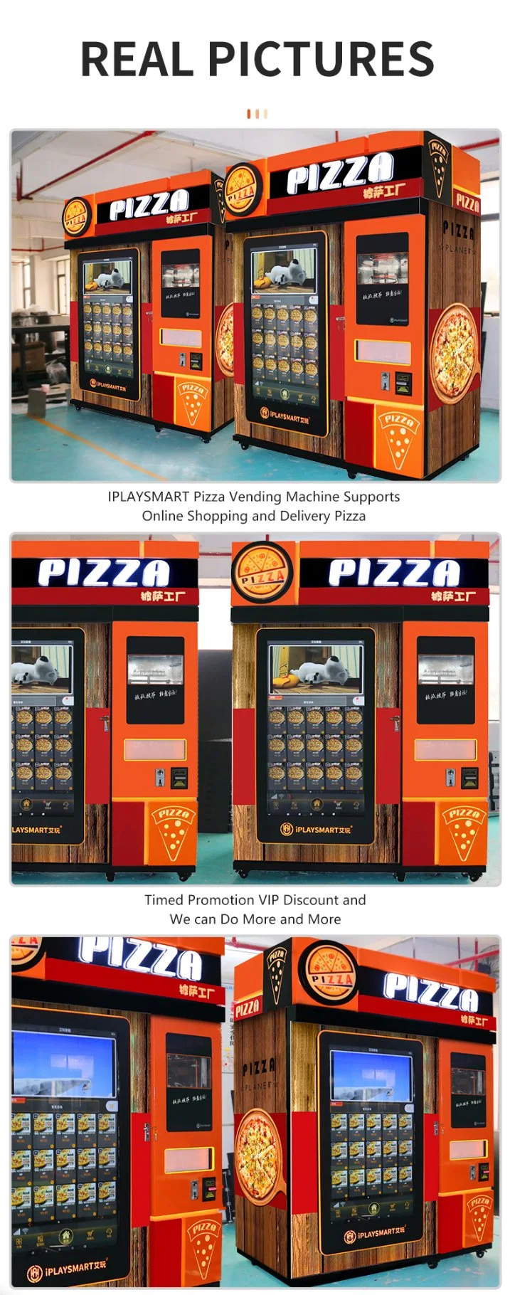 Hotfood Automatic Instant Food Pizza Vending Machine Factory