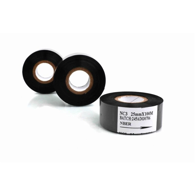 NEBR Supplier Black 30mm width date coding foil hot stamping ribbon hot coding ribbon foil