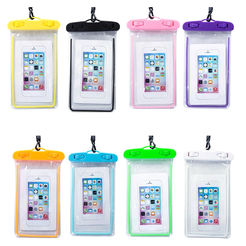 Fábrica de grossista colorido Universal à prova de água celular personalizado Bolsa à prova de PVC Caso Telefone Bag