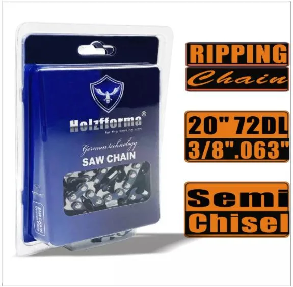 Ripping Chain Semi Chisel Chain 3/8&prime; &prime; . 063&prime; &prime; 20inch 72dl Chainsaw