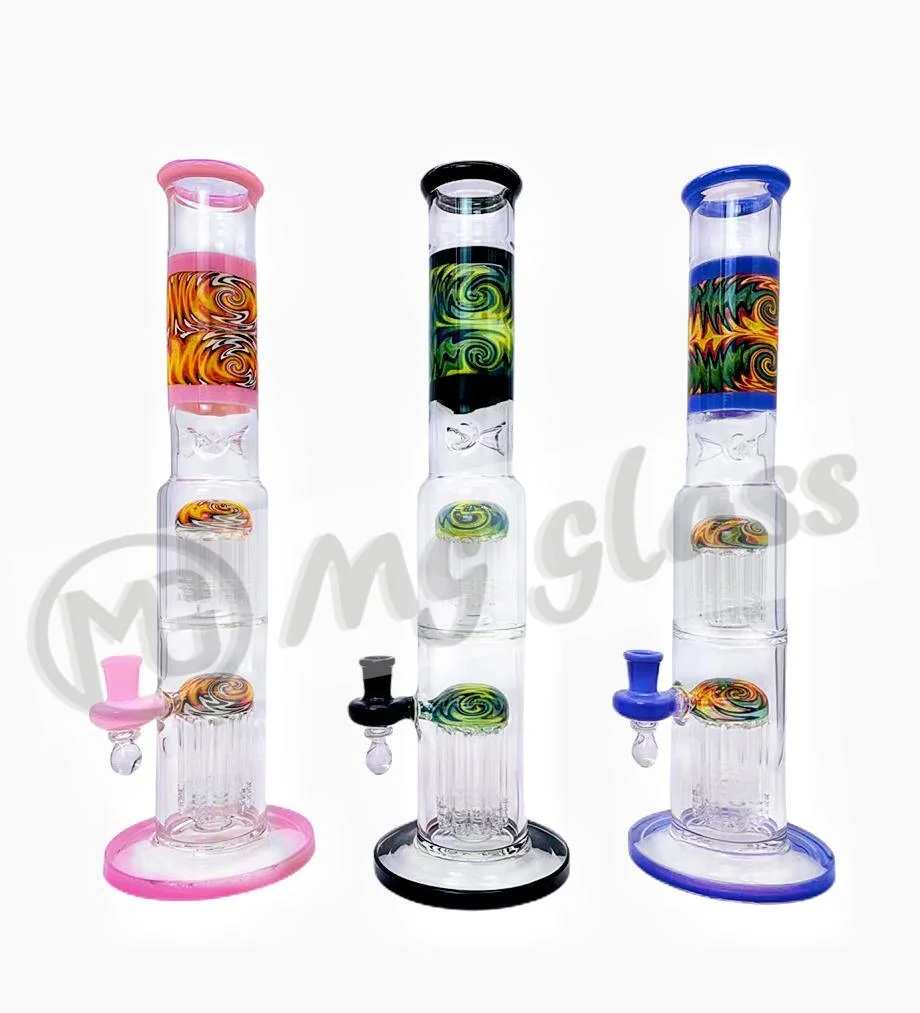 Customized Logo Glass Water Pipe Ash Catcher Oil Burner Smoking Accessories