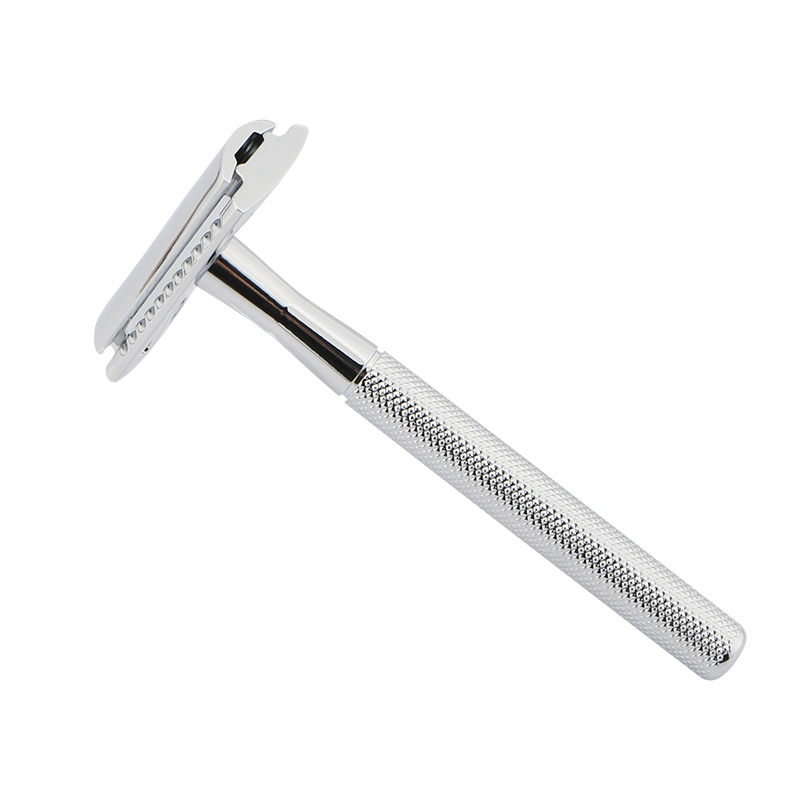 D657 Plastic Free Zinc Alloy Razor Head and Brass Handle Men&prime; S Shaving Safety Razor