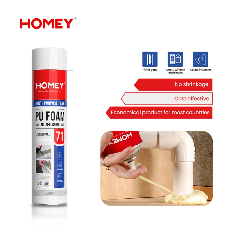 Homey Maufacturer Direct Sale Low Density 750ml/700gr PU Foam