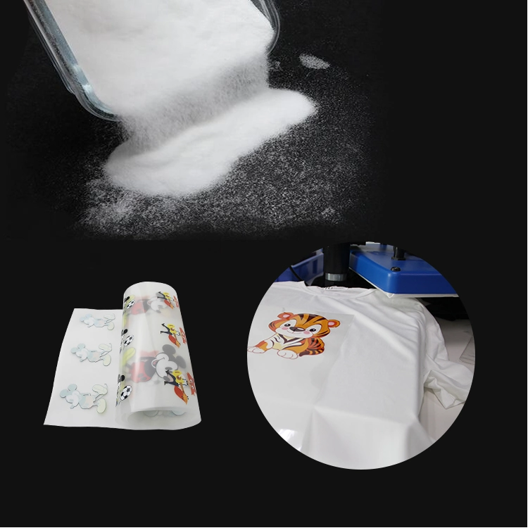 2022 Dtf Adhesive Powder Factory Price White Hot Melt Powder for Heat Transfer Printing