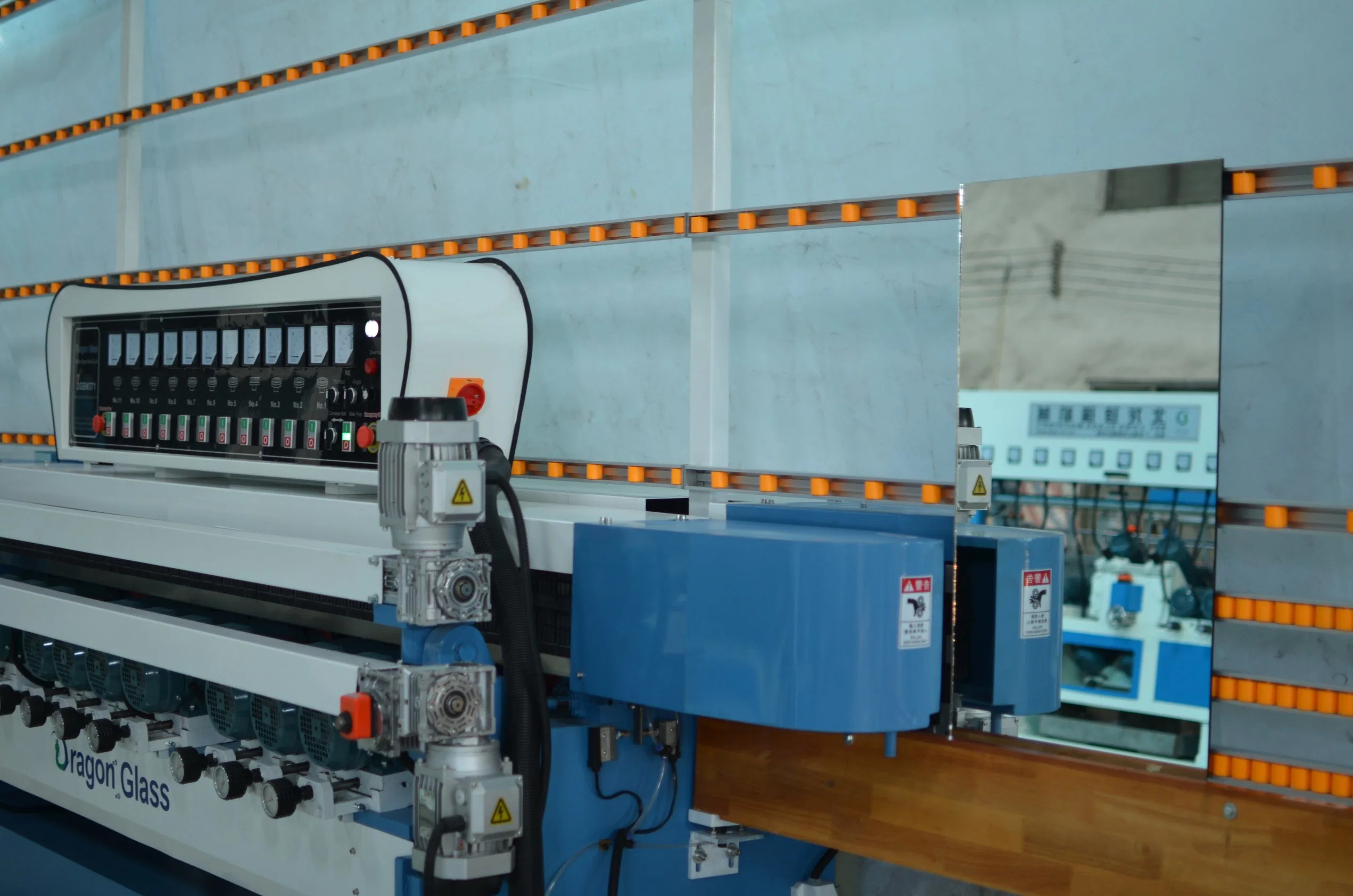 Automatic 11 Motors Mirror Glass Beveling Polisher Machine for Decorative Glass Processing Machine