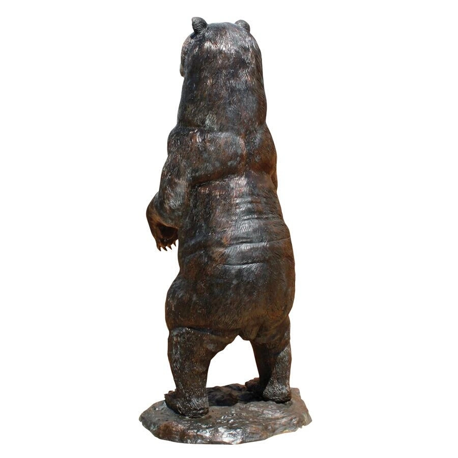 Standing Black Bear Cast Bronze Garden Sculpture Bfsy-88