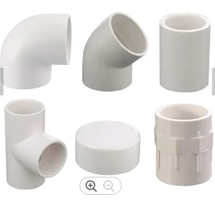 White Color Factory Price PVC Water Drainage Pipe Fittings Elbow Tee Coupling