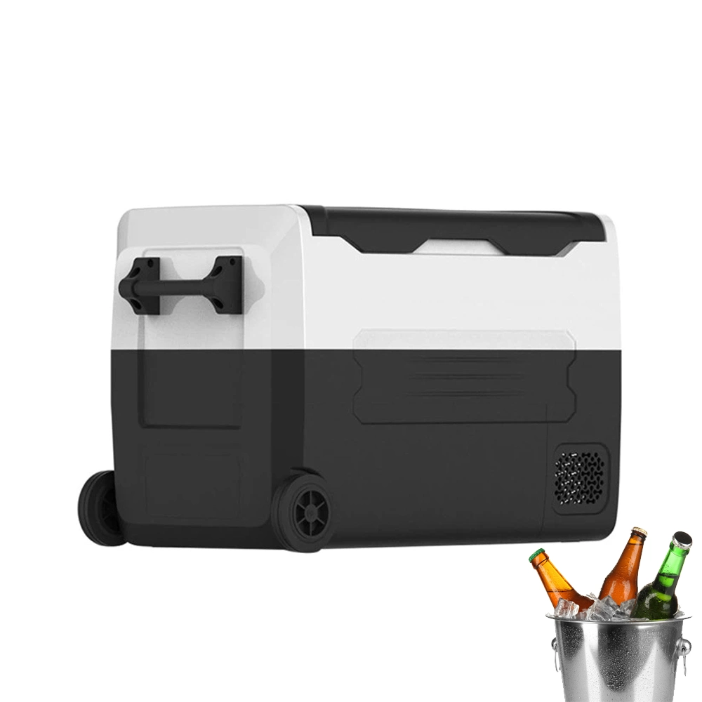 Réfrigérateur de voiture portable Hard Coolers 35L extérieur double température Réfrigérateur pour mini voiture rétro avec boîte chaude