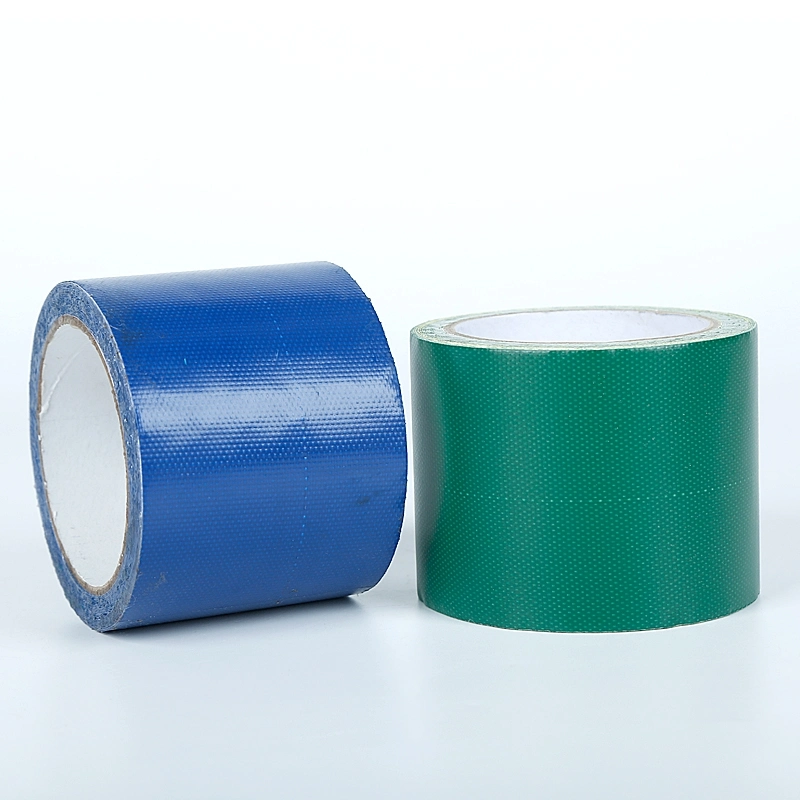 Blue and Green Tarpaulin Tape Hot Melt Adhesive Is Used to Repair Tarpaulin of Different Materials 75mm*8m