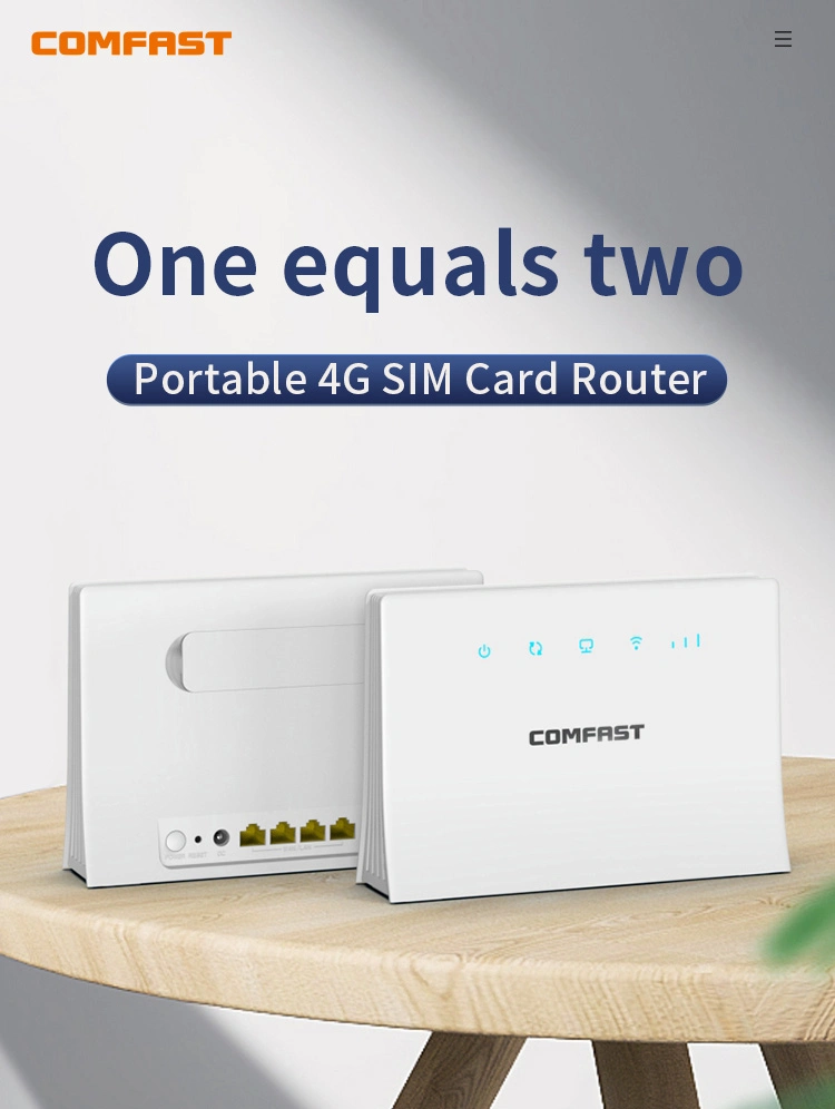 4G LTE Comfast Modem Router WiFi OEM interiores de alta velocidad 300Mbps LTE 4G Modem Router router Wi-Fi.