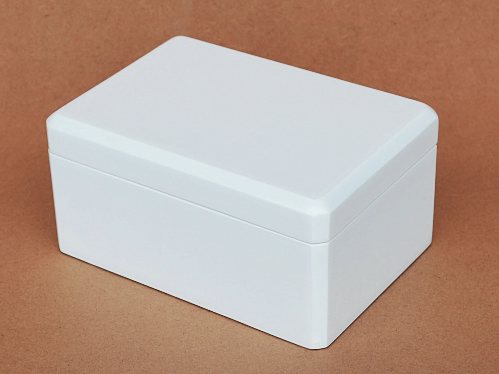 Marrón Matt acabado de madera Joyería Organizador almacenamiento Caja de regalo personalizado Caja de control de embalaje