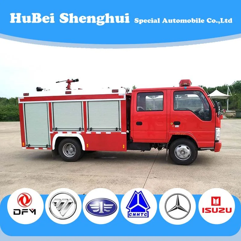 Japen Brand I Suzu Fire Fire Truck 2ton 2000L Water وشاحنة معدات الحريق ذات الرغوة