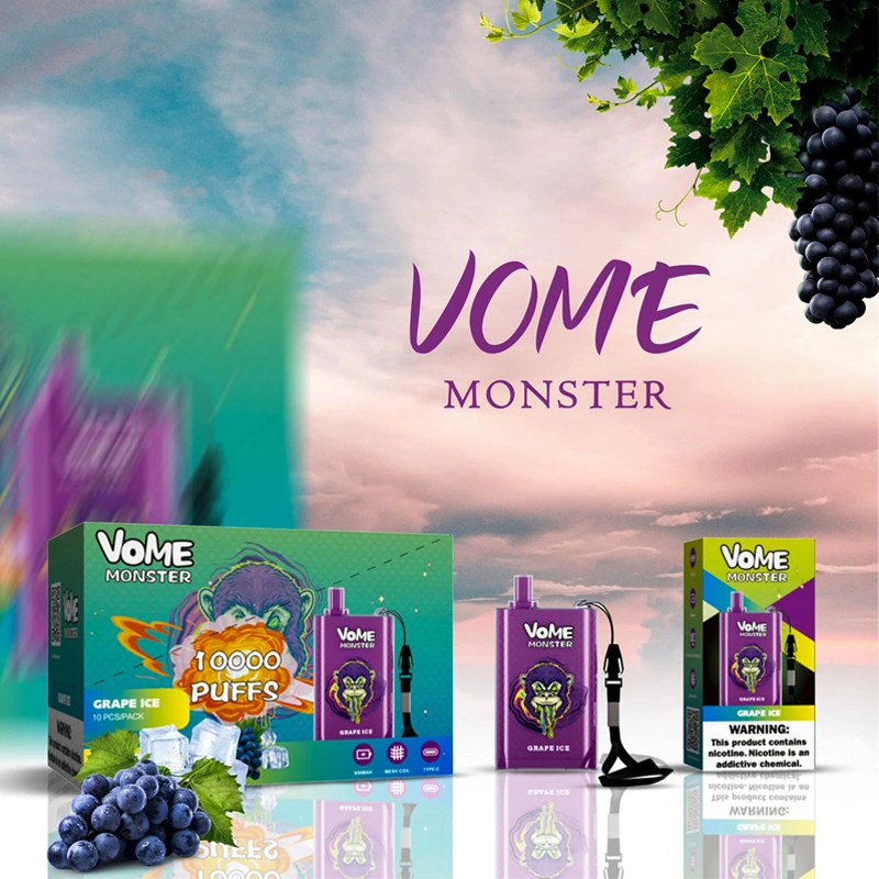 Randm Vome Monster 10000 Puffs Zbood White Label PE10000 eliquid Juice 21000/20000/1000/2000/3000 Iqte Ka-Do Ecig Einweg-Vape