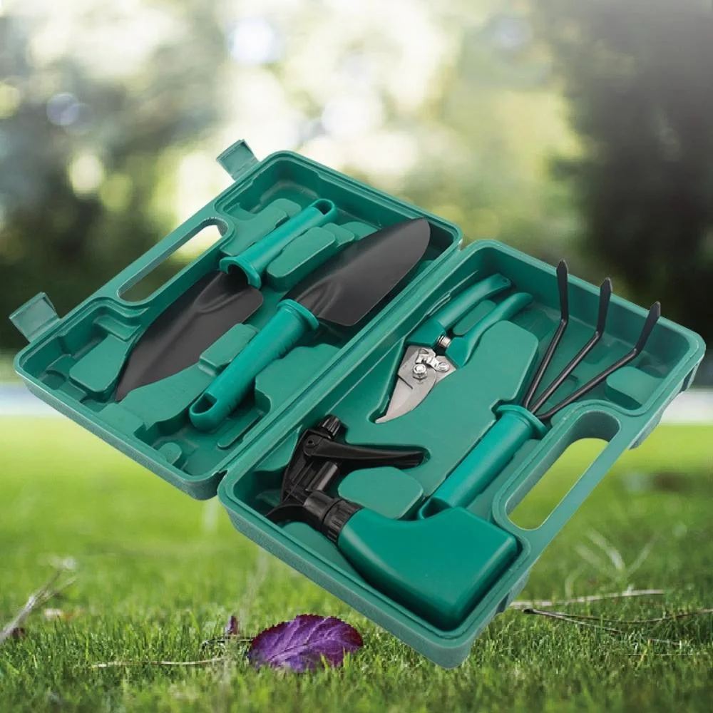 Multi-Functional Gardening Hand Tools Set 5 Pieces with Case Bl20076