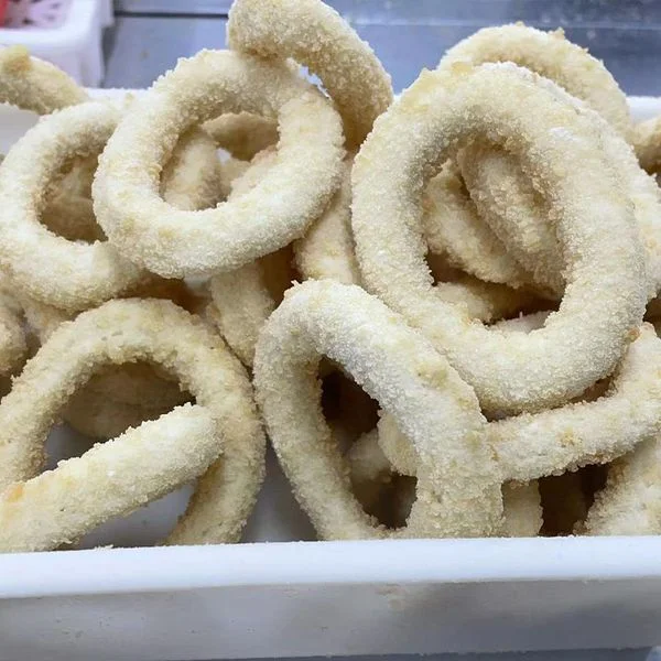 Breaded кольца кальмара/Breaded Calamari кольца/ жареные кольца Calamari/жареные кольца кальмара