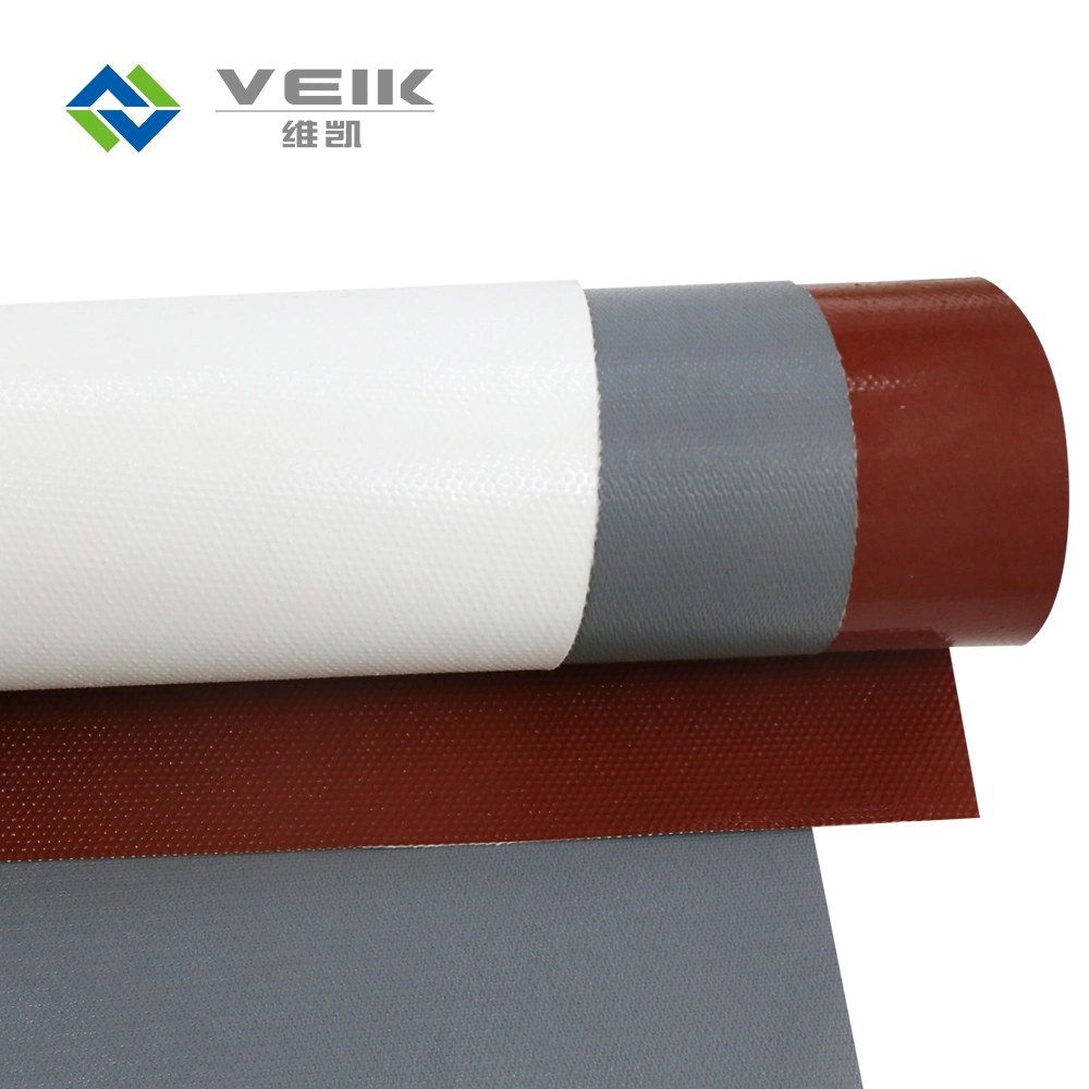 Fire Water Oil Corrosion Temperature Resistant Anti-UV Silicone Rubber Coated Impregnated Silicone Coated Fiberglass Fabric