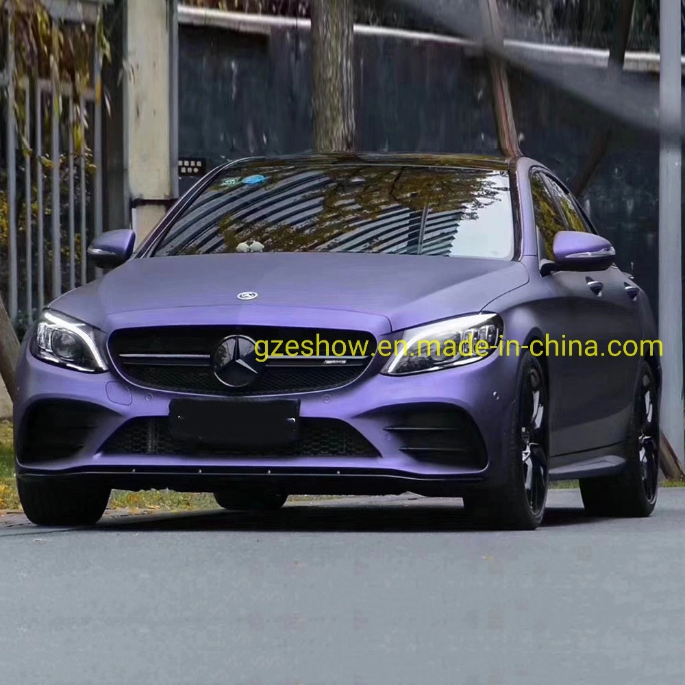 New Arrival Matte Metallic Flake Light Purple Car Wrap Vinyl