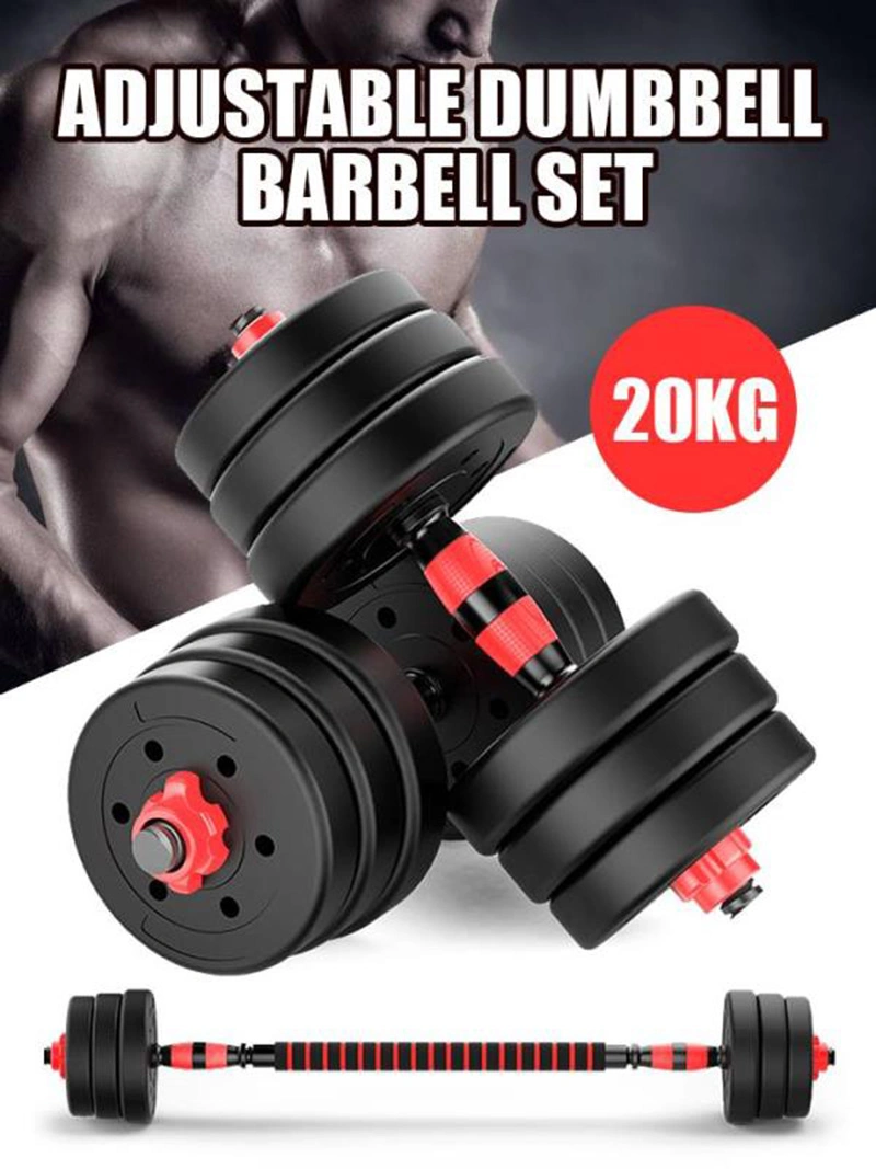 Fitness Dumbbells Set, Adjustable up to 44lbs Weight Home Gym Fitness Equipment Workout Exercise Esg13266