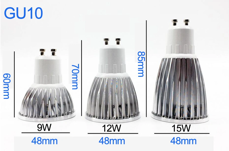 مصباح كوب مصباح LED GU10 MR16 6 واط لضوء المصباح مجموعة GU10 للإضاءة السفلية