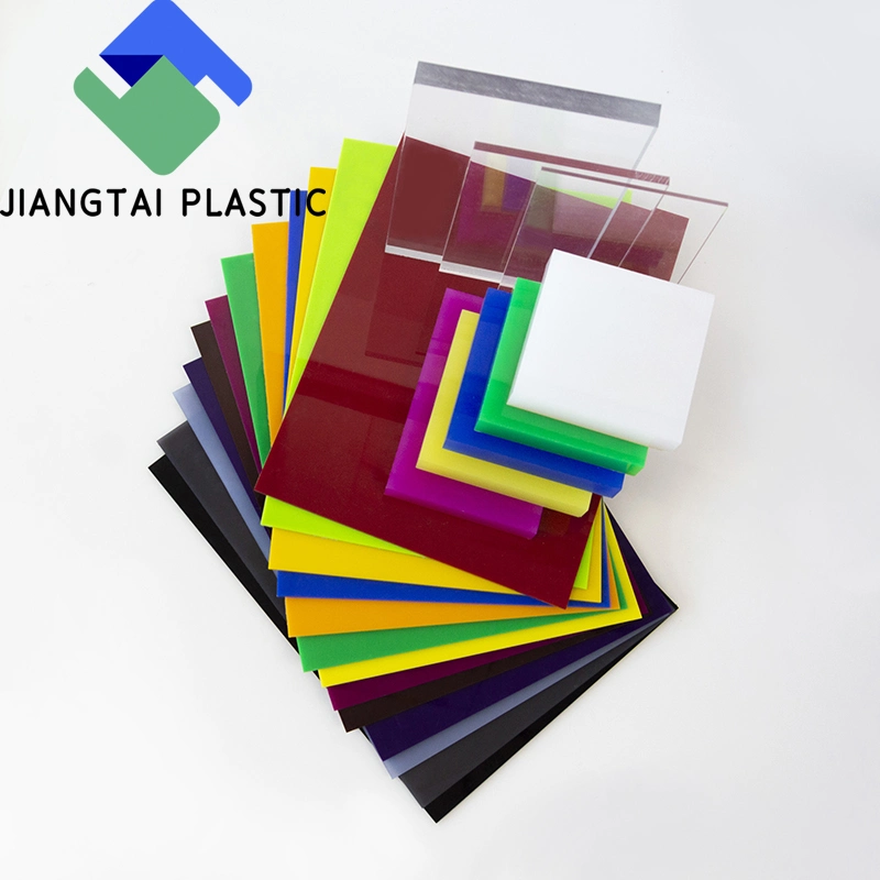 Jiangtai Plastic 2mm 3mm Flexible Cast Extruded Perspex Lucite Acrylic Color 4X8 Sheet Board