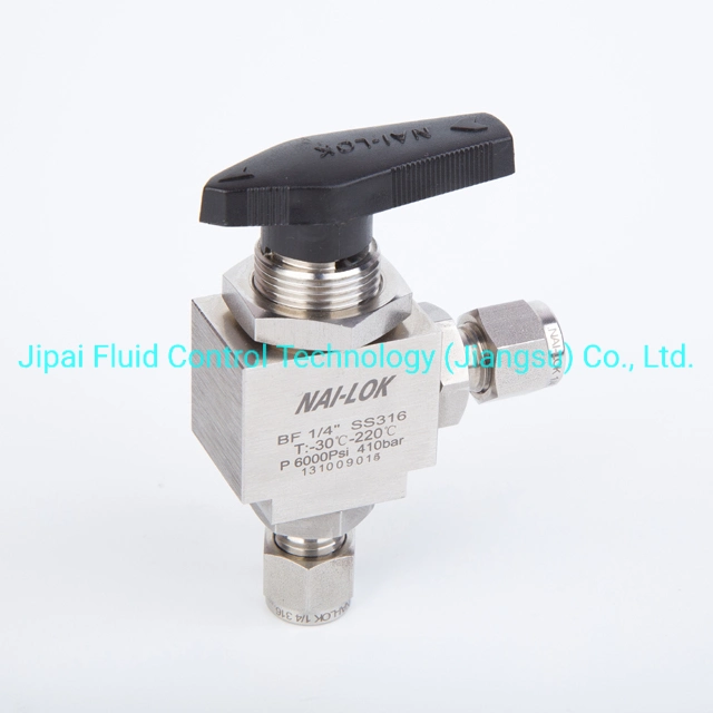 Nailok Compression Gas Ball Valve Female 1/2 Od Angle Ball Valve