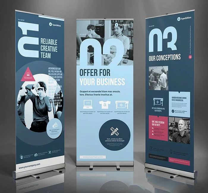 Advertising Banner Retractable Banner Stand Roll up Trade Show Display