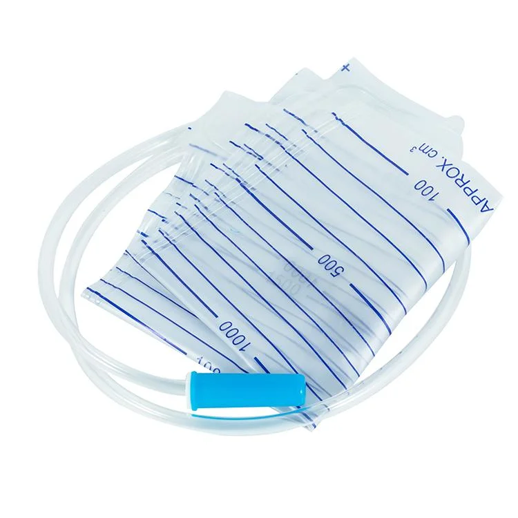 Urine Bag Disposable 2000ml Urine Bag Medical Transparent Drainage Collection Bag