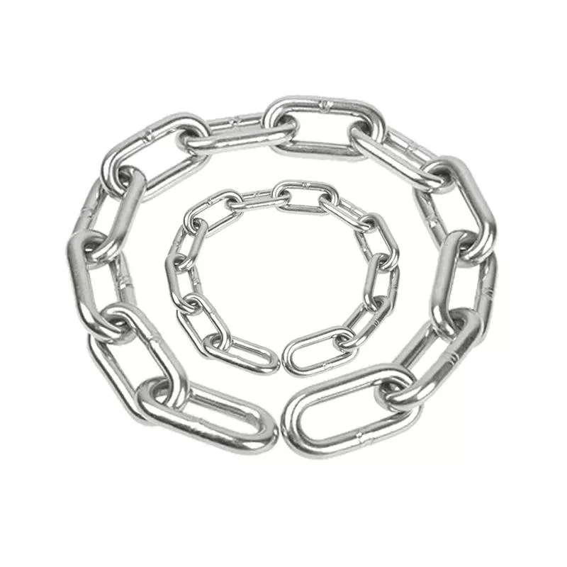 Galvanized Welded SS304/316 Long Link Chain DIN763 Link Chain